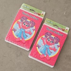 Vintage 2007 Sesame Street, Abby Cadabby Party Invitations & Thankyou‎ Cards